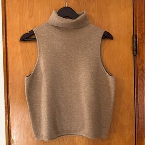 JCrew cashmere sleeveless turtleneck